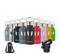 Super Sparrow Botella Agua Acero Inoxidable - Botella Agua Niños - 350ml-Botella Termica Boca Estándar - Sin BPA, para Niños & Adultos, Deporte, Oficina, Yoga, Ciclismo