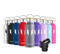 Super Sparrow Botella Agua Acero Inoxidable - Botella Agua Niños - 500ml - Botella Termica Boca Estándar - Sin BPA, para Niños & Adultos, Deporte, Oficina, Yoga, Ciclismo