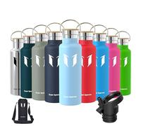 Super Sparrow Botella Agua Acero Inoxidable - Botella Agua Niños - 620ml - Botella Termica Boca Estándar - Sin BPA, para Niños & Adultos, Deporte, Oficina, Yoga, Ciclismo