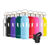 Super Sparrow Botella Agua Acero Inoxidable - Botella Agua Niños - 620ml - Botella Termica Boca Estándar - Sin BPA, para Niños & Adultos, Deporte, Oficina, Yoga, Ciclismo