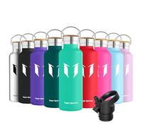 Super Sparrow Botella Agua Acero Inoxidable - Botella Agua Niños - 620ml - Botella Termica Boca Estándar - Sin BPA, para Niños & Adultos, Deporte, Oficina, Yoga, Ciclismo
