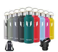 Super Sparrow Botella Agua Acero Inoxidable - Botella de Agua Deportes 750ml - Botella Termica Boca Estándar - Sin BPA, para Niños & Adultos, Deporte, Oficina, Yoga, Ciclismo