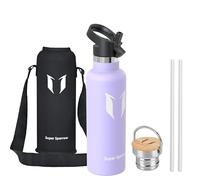 Super Sparrow Botella Agua Acero Inoxidable - Botella de Agua Deportes 750ml - Botella Termica Boca Estándar - Sin BPA , para Niños & Adultos, Deporte, Oficina, Yoga, Ciclismo
