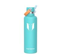 Super Sparrow Botella Agua Acero Inoxidable - Botellas Termica 1000ml - Sin BPA - Termo Cantimplora con Pajita Vacío, para Deporte, Viaje, Escuela, Exterior, Oficina, Gimnasio