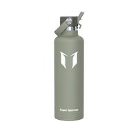 Super Sparrow Botella Agua Acero Inoxidable - Botellas Termica 1000ml - Sin BPA - Termo Cantimplora con Pajita Vacío, para Deporte, Viaje, Escuela, Exterior, Oficina, Gimnasio