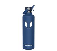Super Sparrow Botella Agua Acero Inoxidable - Botellas Termica 1000ml - Sin BPA - Termo Cantimplora con Pajita Vacío, para Deporte, Viaje, Escuela, Exterior, Oficina, Gimnasio