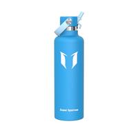 Super Sparrow Botella Agua Acero Inoxidable - Botellas Termica 1000ml - Sin BPA - Termo Cantimplora con Pajita Vacío, para Deporte, Viaje, Escuela, Exterior, Oficina, Gimnasio