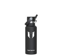 Super Sparrow Botella Agua Acero Inoxidable - Botellas Termica 500ml - Sin BPA - Termo Cantimplora con Pajita Vacío, para Deporte, Viaje, Escuela, Exterior, Oficina, Gimnasio