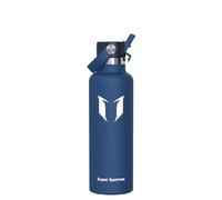 Super Sparrow Botella Agua Acero Inoxidable - Botellas Termica 750ml - Sin BPA - Termo Cantimplora con Pajita Vacío, para Deporte, Viaje, Escuela, Exterior, Oficina, Gimnasio