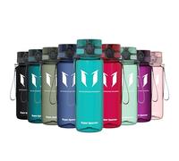 Super Sparrow Botella de Agua Deportiva - 750ml - Sin BPA (Transparente- Cristal Marino)