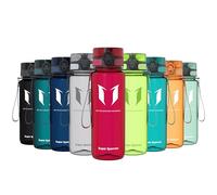 Super Sparrow Botella de Agua Deportiva - 750ml - Sin BPA (Transparente- Rojo Imperial)