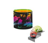Super Spring Resorte Mágico - Dino de Deluxebase. Juguete de Resorte arcoíris de 6,5 cm con diseño jurásico. Fantástico Juguete antiestrés para Adultos y niños