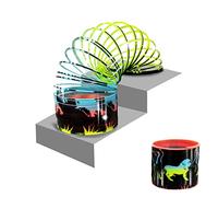 Super Spring Resorte Mágico - Safari de Deluxebase. Juguete de Resorte arcoíris de 6,5 cm con diseño de Animales Salvajes. Fantástico Juguete antiestrés para Adultos y niños
