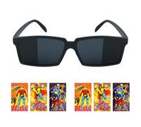 Super Spy Adventure Kit - Gafas espía y 6 cuadernos mini de superhéroes | Set de juego para niños