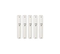 SUPER STAM MEZUZAH CASE Holder Plastic Silver shin 5 INCH -12.5x2x2 c''m Waterproof Rubber Cork lot of 5 (White 10 (for 10 cm Scroll))