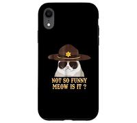 Super State Trooper Cat Shirt Not So Funny Meow is it Camisa Carcasa para iPhone XR
