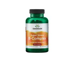 Super Stress Complejo B con Vitamina C 100 Cápsulas Swanson Health Products