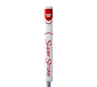 Super Stroke Zenergy Claw 2.0 Wht/Red Agarre de Putter, Unisex, Blanco y Rojo, Talla única