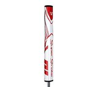 Super Stroke Zenergy Flatso 3.0 Wht/Red Agarre de Putter, Unisex, Blanco y Rojo, Talla única