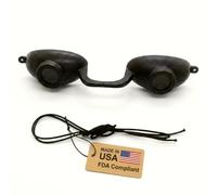Super Sunnies EVO FLEX Sunnies Flexible Tanning Bed Goggles Eye Protección UV Black Glasses... by