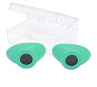 Super Sunnies Slim Flex - Protectores oculares UV compatibles con la FDA, gafas de cama de bronceado, gafas de terapia de luz roja, color verde azulado