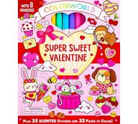 Super Sweet Valentine: Plus 35 Stickers and 32 Pages to Color! (Colorworld)