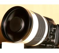 Walimex 15545 - Teleobjetivo para Canon (distancia focal fija 800mm, apertura f/8), negro y blanco