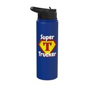 Super Trucker | Apreciación del conductor de camión Stainless Steel Insulated Water Bottle