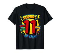 Super undécimo cumpleaños, cómic, Arte Pop, guau, Genial, Dios mío, oh, sí, niños Camiseta