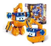 Super Wings Avión Transformer Supercharged Marty, Altura Aprox. 12,7 cm, 2-in-1 Transformer Figura de avión y Robot de Juguete para niños y niñas a Partir de 3 años