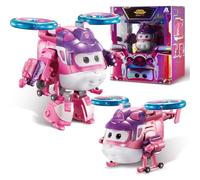 Super Wings Avión Transforming Supercharged Dizzy, Altura Aprox. 12,7 cm, muñeca Infantil, Figura de avión y Robot de Juguete para niños y niñas a Partir de 3 años