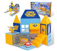 Super Wings Bloques de Construcción Magnéticos 42 Piezas, Stem Juguetes construcciones magneticas para 3 4 5 6 7 8 años niño niña
