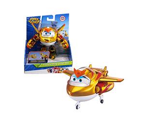 Super Wings EU750231 Golden Character Easy Transformation Preschool Kids Gift Toys for 3+ Year Old Boys Girls, Gold, 5'