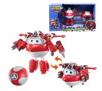 Super Wings Jett con Super Power Ball, Avión y Robot Transformable de 12,7 cm, Juguete para Niños de 3 a 8 Años