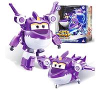 Super Wings Juguetes Transformers Sally, Figura de acción 2 en 1, Juguete Robot avión de 12,7 cm, Juguete transformable, Adecuado para niños y niñas a Partir de 3 años