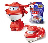 Super Wings Juguetes Transforming Jett, Juguete Robot avión de 5 cm, Figura de acción 2 en 1, Juguete transformable, Adecuado para niños y niñas a Partir de 3 años