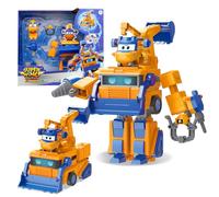 Super Wings Robot transformable Sara, 15,5 cm de Altura, 2 en 1 Robot y Juguete vehículo transformable, con Figura de 5 cm, Juguete para niños a Partir de 3 años, niños y niñas, Rosa