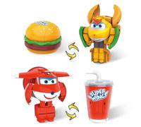 Super Wings Serie Foodie Jett-Cola y Golden Boy-Hamburger para niños 2 pcs