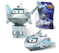 Super Wings Toys Transformable 2 en Traver Robot Figuras de accin transformadora Juguetes Robot de modo 2 en 1 para nios Nias 4-6 6-8 Juguetes