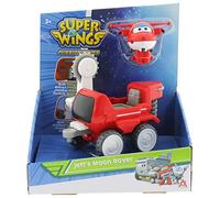 Super Wings Transform a BOT Vehicle - Jett's Moon Rover, Figura y Robot Transformable de la Serie Animada Juguete para niños a Partir de 3 años