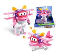 Super Wings Transforming Ellie, Avión de Juguete, Figura de Acción, Personajes Robot Transforming, Juguetes para Niños y Niñas Edades 3 4 5 6 7 8 Años
