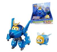 Super Wings Transforming Jerome & Pet High 5 inch/12.7 cm, Personajes Robot Transforming, Juguetes para Niños y Niñas Edades 3 4 5 6 7 8