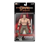 Super7 Conan The Barbarian Deluxe Iconic Pose - Figura de acción de Conan de 7 pulgadas con accesorio de película clásica coleccionable y juguetes retro
