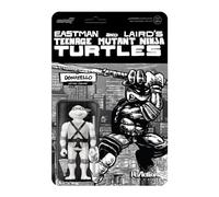 Super7 Figura de reacción de Las Tortugas Ninja Mutantes Adolescentes Wave 9 - Figura de acción de Donatello (Escala de Grises cómic)