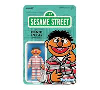 Super7 Figuras de reacción de Plaza Sésamo Wave 06 - Figura de acción de Ernie (PJs)