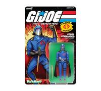 Super7 G.I. Joe Reaction+ Wave 06 Cobra Commander (película, capa negra) Figura de acción