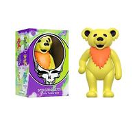 Super7 Grateful Dead Dancing Bear Glow (amarillo eléctrico) - Figura de reacción a escala de 3.75 pulgadas