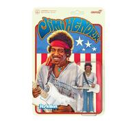 Super7 Jimi Hendrix Festival - Figura de acción de Jimi Hendrix de 9,5 cm con accesorio, coleccionables de clásicos del rock y juguetes retro
