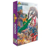Super7 Mighty Morphin Power Rangers Agrupado Puzzle - Power Rangers de 1 000 piezas Puzzle Classic TV Show Collectibles