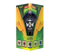 Super7 Mighty Morphin Power Rangers Black Ranger - Figura de acción de Power Rangers de 3.75 pulgadas en embalaje de edición especial